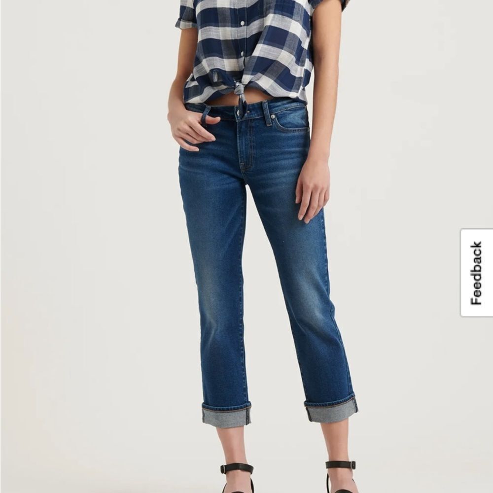 Lucky Brand Dark Blue sweet crop Ankle Jeans size 6